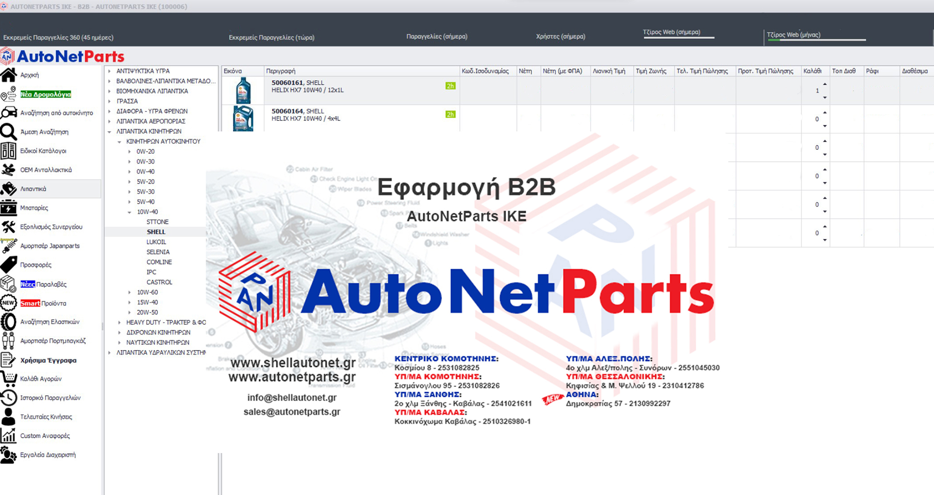 Custom B2B Εφαρμογή